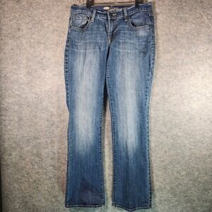 Old Navy The Sweetheart Jeans Women Size 4 Short Blue Denim Straight Leg Casual